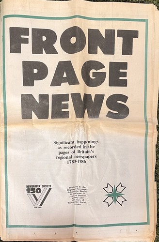 Front page news 1783 - front,