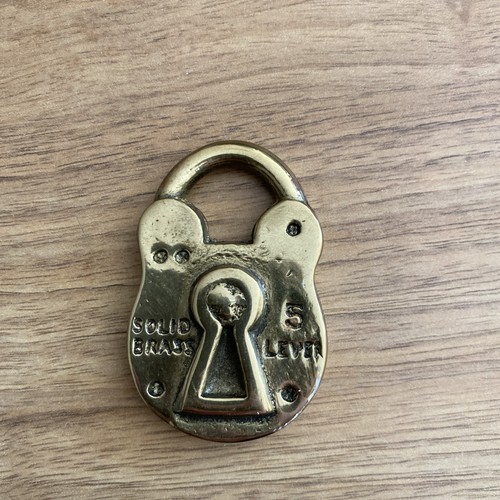 Vintage brass faux padlock - vintage,