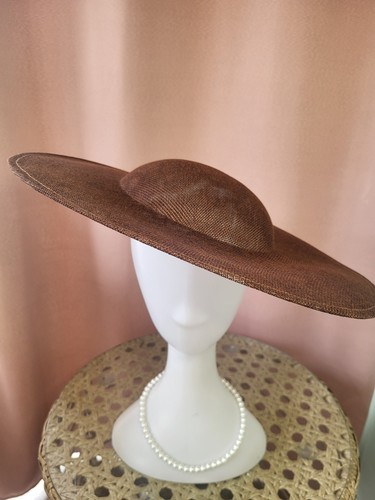 Women wide brim brown - wide,