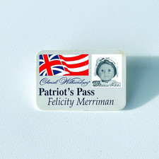 American Girl Felicity’s Patriot’s Pass – Colonial Williamsburg Doll Pin