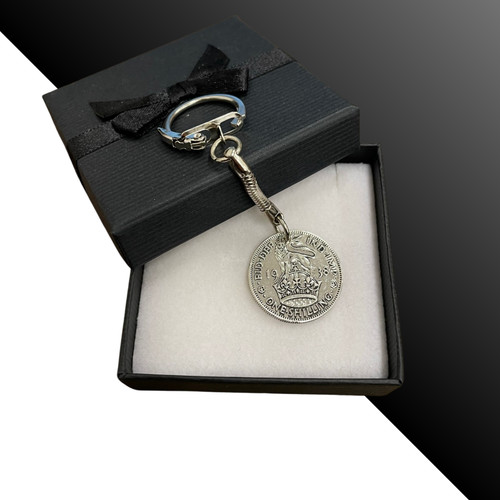 One shilling coin keyring - keyring,