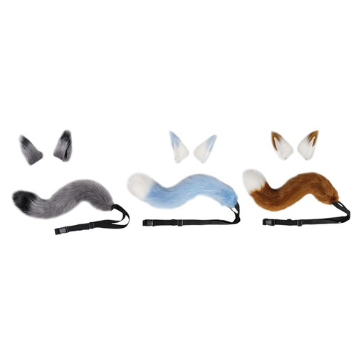 Wolf ears tail cosplay set - cosplay,