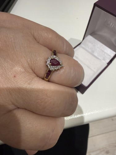 Gold ruby and diamond - ruby,