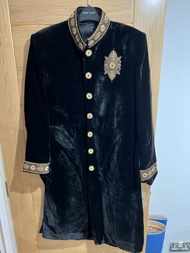 Mens sherwani kameez black - mens,
