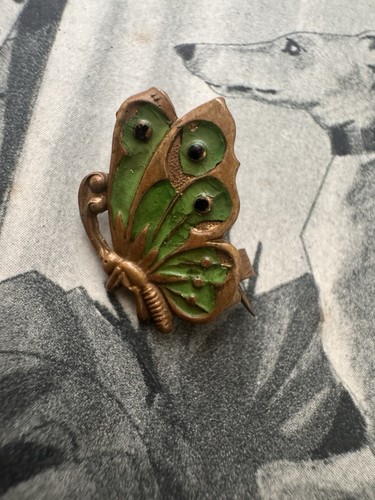 Antique brass butterfly micro - brass,