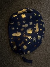 Navy & Gold Makeup Bag Brand New