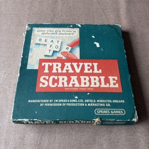 Travel scrabble vintage 1958 - travel,
