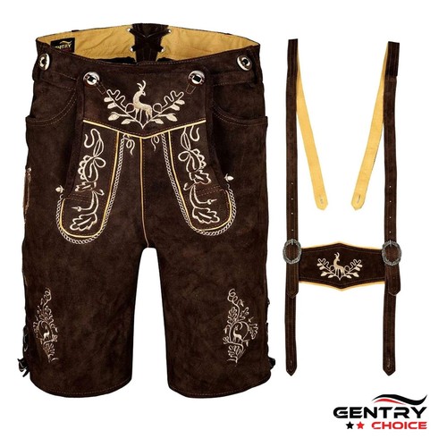 Suede lederhosen for men - lederhosen,
