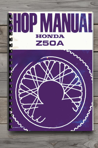 Honda z50a service manual - z50a,