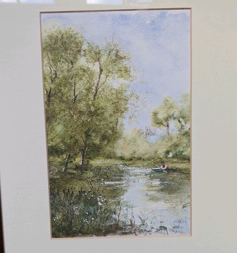 Original watercolour landscape - watercolour,