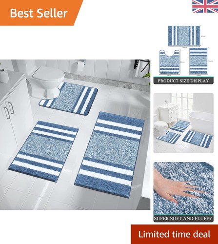 Luxury piece non slip bath - 3-piece, non-slip