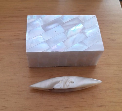 Mother pearl box tatting - mother, of