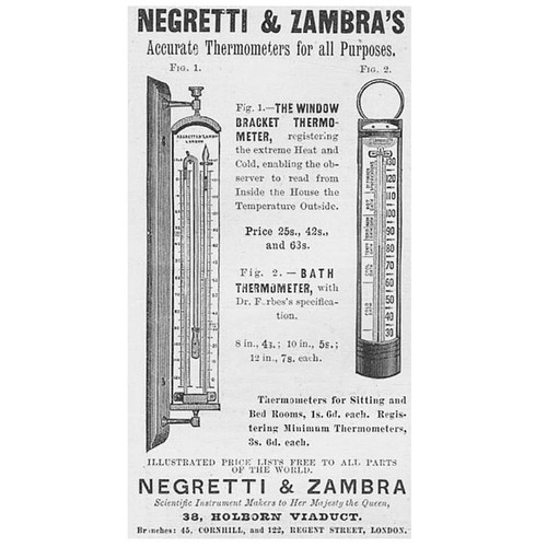 Negretti zambra thermometers - negretti,