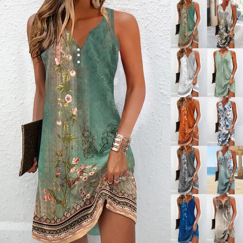Women boho floral tanks - boho,
