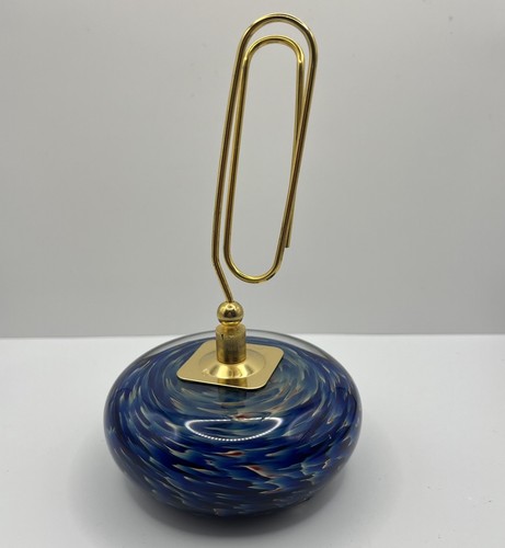 Vtg art glass paperweight - vtg,