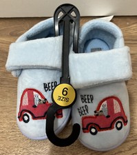 BOYS CAR SLIPPERS SIZE 9 BLUE