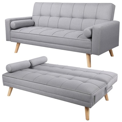 Fabric sofa bed seater - fabric, click
