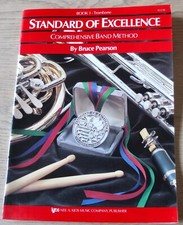 STANDARD OF EXCELLENCE BAND METHOD TROMBONE SHEET MUSIC BOOK (1993)