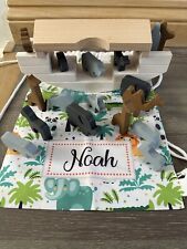 The White Company Wooden Noah’s Ark Toy RRP £50 & Noah’s backbag Gift