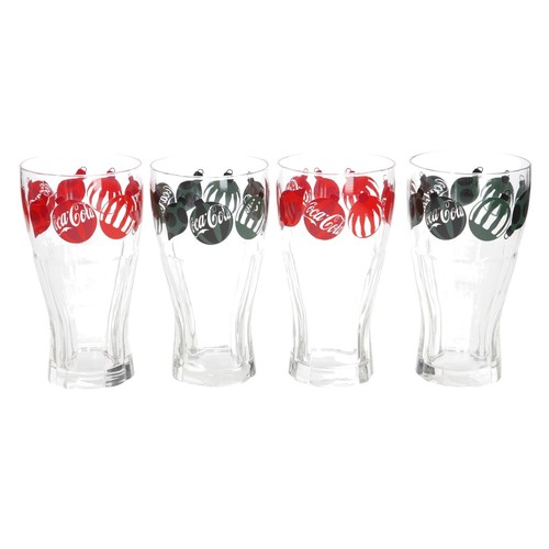 Coca cola glasses festive - coca,