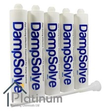 5 x DAMPSOLVE Damp Proof Injection Cream | DPC Course Rising Damp Treatment