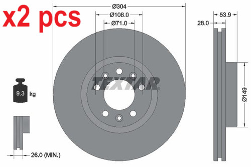 Pcs sides fits citroën - x2,