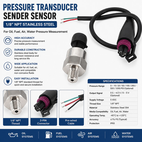 Npt pressure sensor - 1/8,