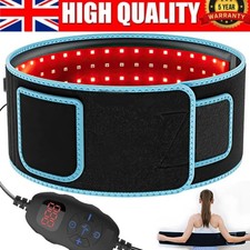 Near Infrared Red Light Therapy Waist Wrap Pad Belt Reduce Fat Pain Relief UK
