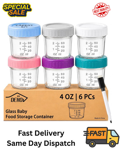 Glass baby food containers 4oz - baby,