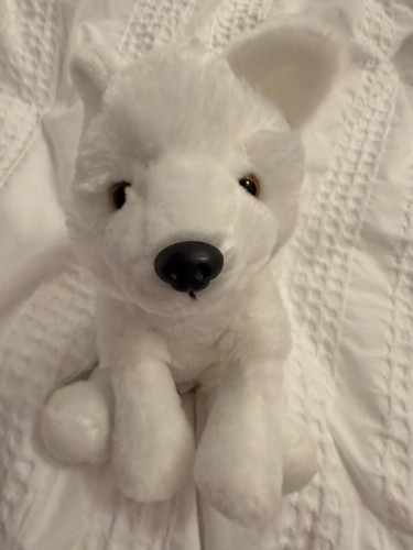 Cute white husky soft toy - soft,