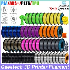 5/10kg NEW GEEETECH 3D Printer Filament PLA TPU PETG ABS+ 1.75mm 1kg/roll UK