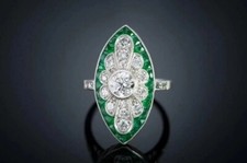 4ct green emerald lab - 2.4ct,