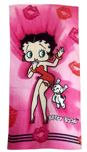 Beach towel betty boop kisses - towel,