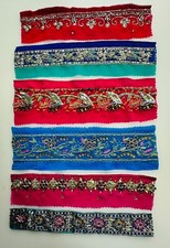 6 Sari/Saree Edging 10' Strips
