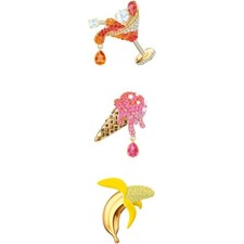Genuine SWAROVSKI NO REGRETS BROOCH SET, MULTI-COLORED, GOLD-TONE 5468254