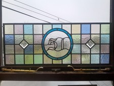 Stained glass house number panel. (Made to measure Single/double Glazed)