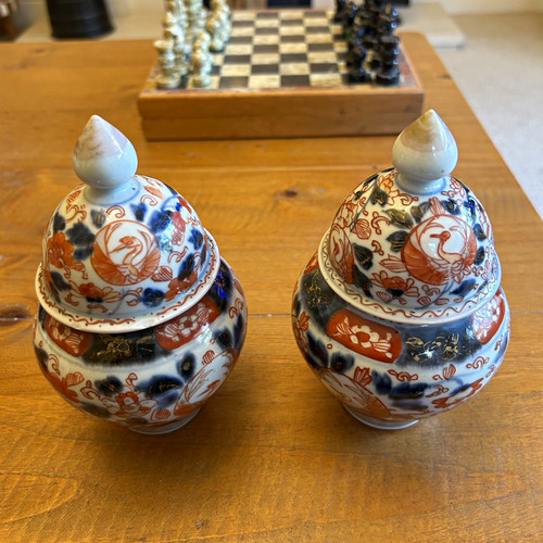 Pair antique japanese - japanese, imari