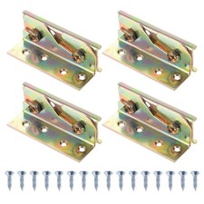 4 Pcs Iron Bed Rail Brackets