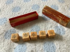 Set Of 5 Rare Vintage  Poker