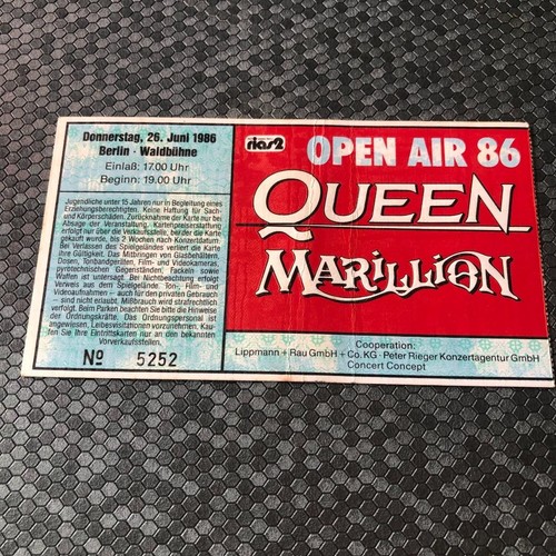 Queen ticket waldbühne berlin - queen,