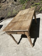 Victorian Pitch Pine Farmhouse Table Antique/Vintage Table