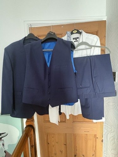 Santinelli mens full suit blue - santinelli,