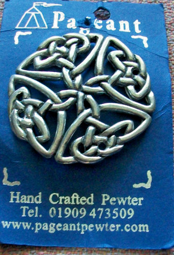 New hand crafted pewter celtic - new,