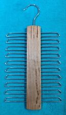 John Lewis Natural Wooden Tie Belt Hanger With 20 Hooks - Organize and Display
