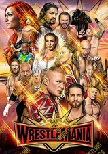 #1249 MAKE YOUR SELECTION WWE WRESTLEMANIA 35 A4 A3 A2 RETRO ELITE CUSTOM POSTER
