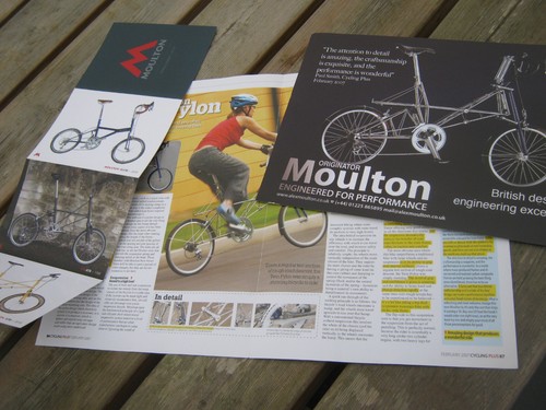 Moulton original leaflets - leaflets, &