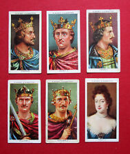 PLAYERS  SIX  1935 CIGARETTE CARDS  KINGS & QUEENS OF ENGLAND  1-2-3-4-5-35