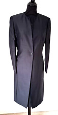 J Taylor BLACK 100% silk shift dress & matching coat size 10 NEW with tags