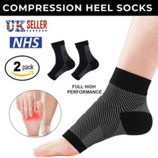 2X Compression Socks Planter Fasciitis Heel Ankle Support Foot Arch Pain Relief