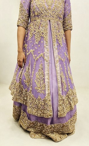 Asian wedding maxi dress lilac - asian,